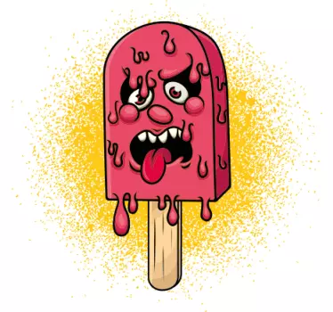 Camiseta niños goloso monstruo de helado - TenVinilo