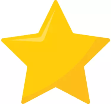 Camiseta niños Estrella clásica amarilla - TenVinilo