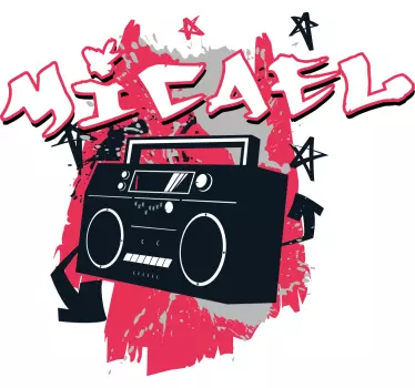 Camiseta niños vibe de retro boombox - TenVinilo