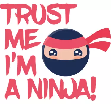 Camiseta niños ninja confía en mí - TenVinilo