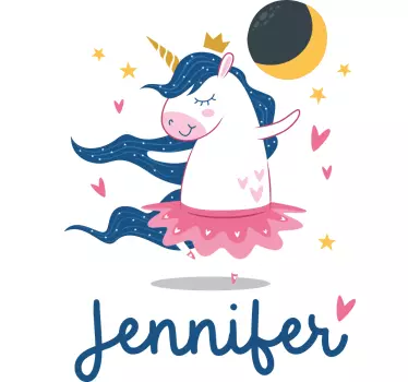 Camiseta niños bailarina unicornio linda - TenVinilo