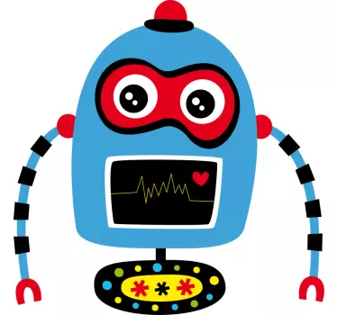 Camiseta niños personaje robot colorido - TenVinilo