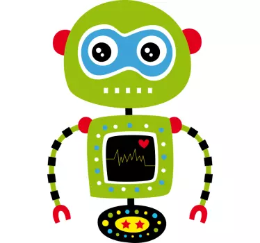 Camiseta niños diseño de personaje robot - TenVinilo
