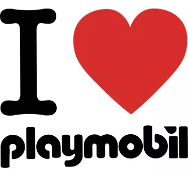 Camiseta niños amor ropa playmobil - TenVinilo