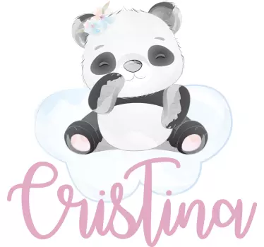 Camiseta niños diseño de panda lindo - TenVinilo