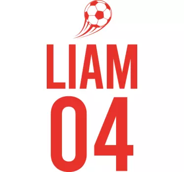 Camiseta niños liam deporte fútbol - TenVinilo