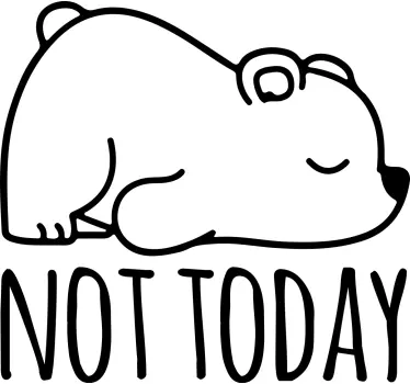 Camiseta niños ilustración de oso durmiendo - TenVinilo