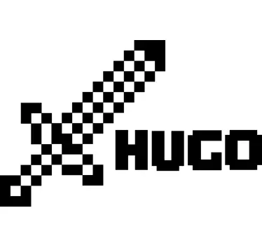 Camiseta niños espada pixelada - TenVinilo