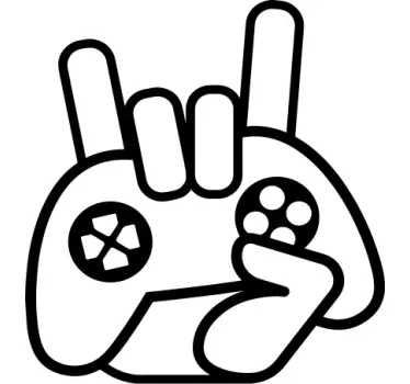 Camiseta niños gesto de mano gamer - TenVinilo