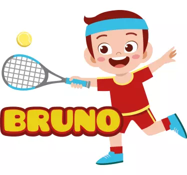 Camiseta niños campeón de tenis juguetón - TenVinilo