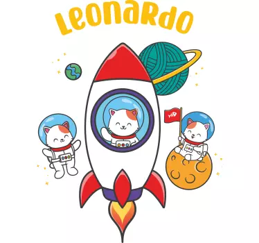 Camiseta niños temática aventura espacial - TenVinilo