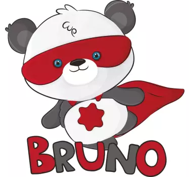 Camisetas personalizable Superpanda - TenVinilo