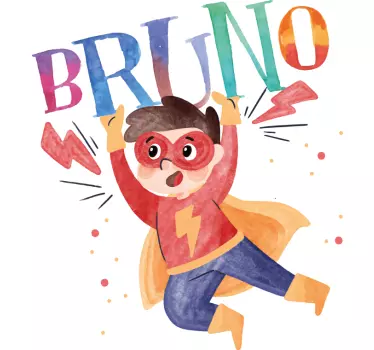 Camisetas personalizable Super niño acuarela - TenVinilo