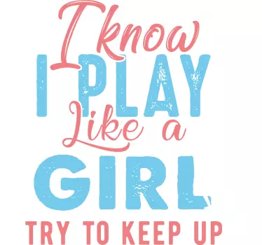 Camiseta de niños juego como una chica. - TenVinilo
