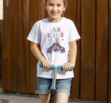 Camisetas con nombre chica rodante - TenVinilo