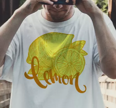 Camiseta concepto fruta limón - TenVinilo