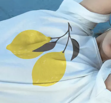 Camiseta diseño de fruta de limón - TenVinilo