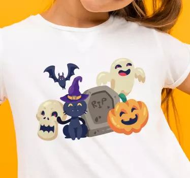 Camiseta Halloween divertidos personajes - TenVinilo