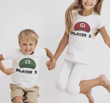 Camiseta jugador uno y jugador dos tipos - TenVinilo