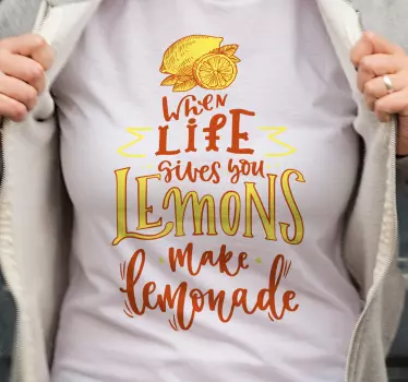 Camiseta la vida hace limones - TenVinilo
