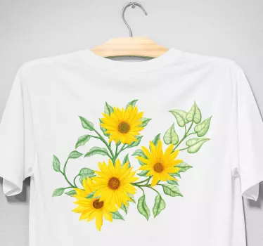 Camiseta mama e hija Hermoso jardín amarillo - TenVinilo