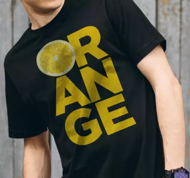 Camiseta mensaje brillante de cítricos - TenVinilo