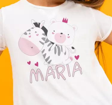 Camiseta niños amigos animales lindos - TenVinilo