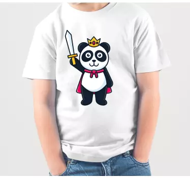 Camiseta niños aventura del rey panda - TenVinilo