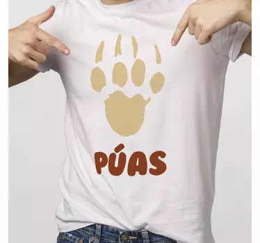 Camiseta niños camiseta con huella única - TenVinilo