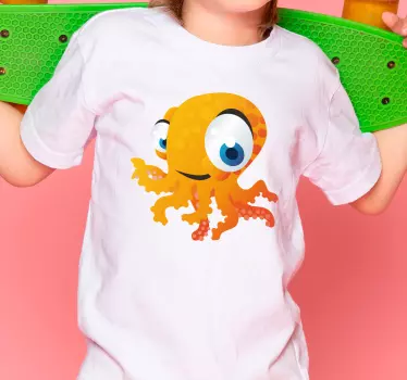Camiseta niños Camiseta pulpo de dibujos animados - TenVinilo