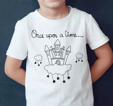Camiseta niños castillo de cuento de hadas - TenVinilo
