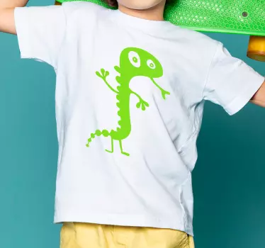 Camiseta niños criatura divertida y amigable - TenVinilo