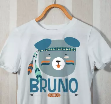 Camiseta niños diseño de oso adorable - TenVinilo