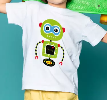 Camiseta niños diseño de personaje robot - TenVinilo