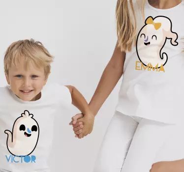 Camiseta niños disfraz de fantasma adorable - TenVinilo