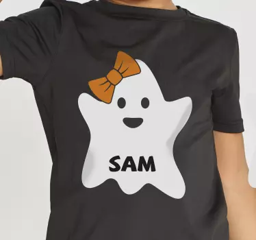 Camiseta niños disfraz de fantasmín adorable - TenVinilo