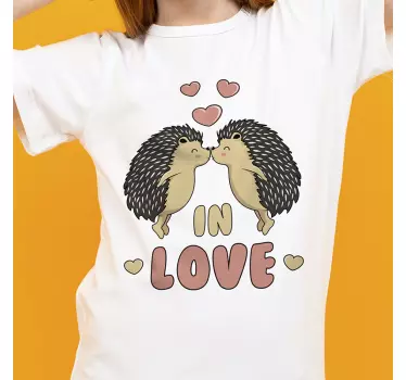 Camiseta niños erizos enamorados - TenVinilo