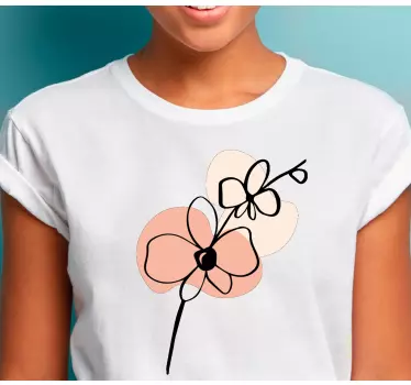 Camiseta niños estilo floral - TenVinilo