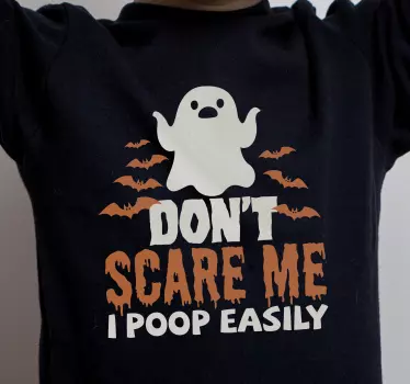 Camiseta niños humor de fantasmas juguetones - TenVinilo