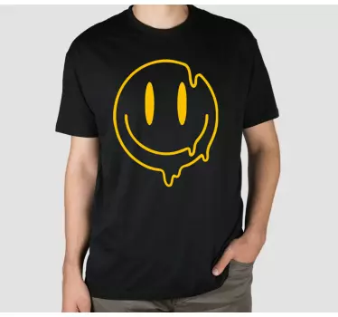 Camiseta niños Icono de smiley líquido - TenVinilo