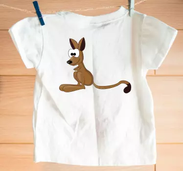 Camiseta niños ilustración de perro de dibujos - TenVinilo