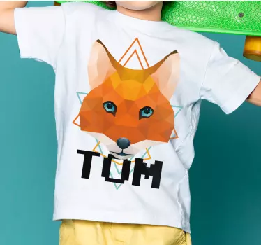 Camiseta niños ilustración de personaje zorro - TenVinilo