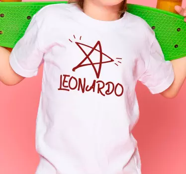 Camiseta niños inspiración nombre estelar - TenVinilo