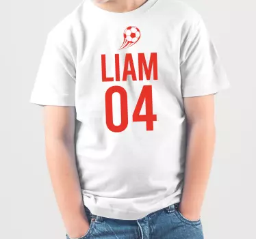 Camiseta niños liam deporte fútbol - TenVinilo