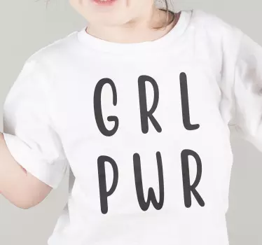 Camiseta niños mensaje que empodera a los niños - TenVinilo