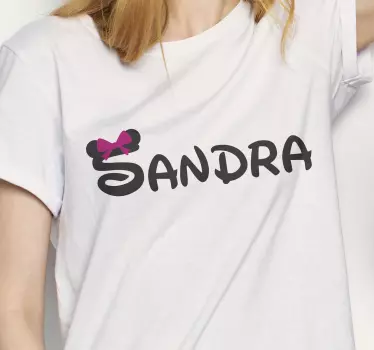 Camiseta niños Minnie ratón personalizable - TenVinilo