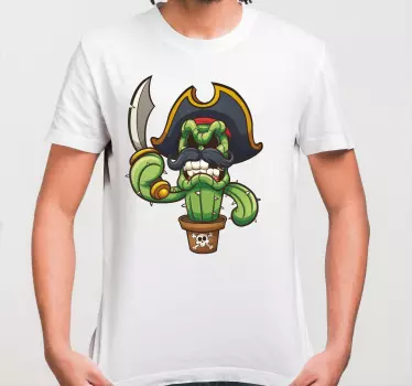 Camiseta niños personaje cactus pirata - TenVinilo