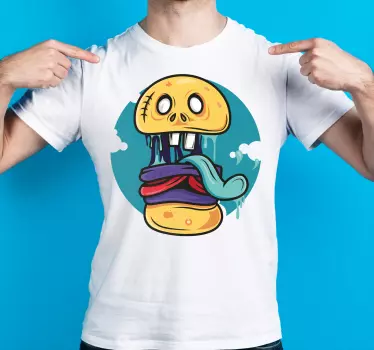 Camiseta niños personaje calavera juguetón - TenVinilo