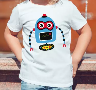 Camiseta niños personaje robot colorido - TenVinilo