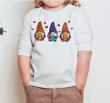 Camiseta niños reunión de gnomos de halloween - TenVinilo